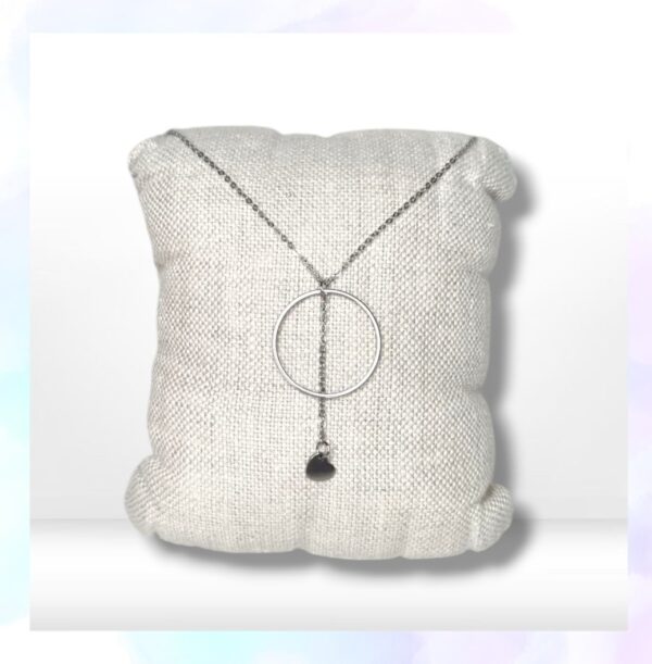 Collier minimalistes avec anneau et breloque cœur