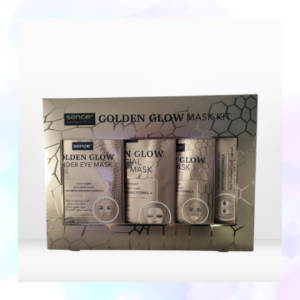 Coffret 4 Masques « Golden Glow » – Éclat & Hydratation Sublime ✨‍♀️