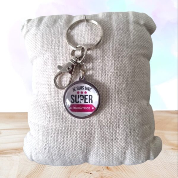 Porte-clés Super Animatrice - Cadeau Fun & Inspirant