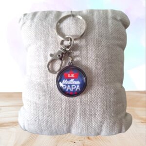 Offrez un porte-clé Le meilleur papa, un cadeau artisanal plein d’amour et d’élégance, idéal pour célébrer un papa unique et précieux au quotidien.